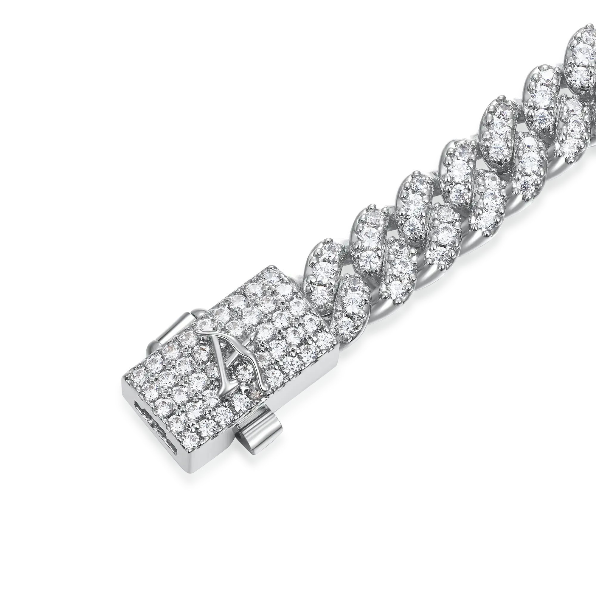 Moissanite Micro Round Cut Cuban Link Bracelet - 6mm