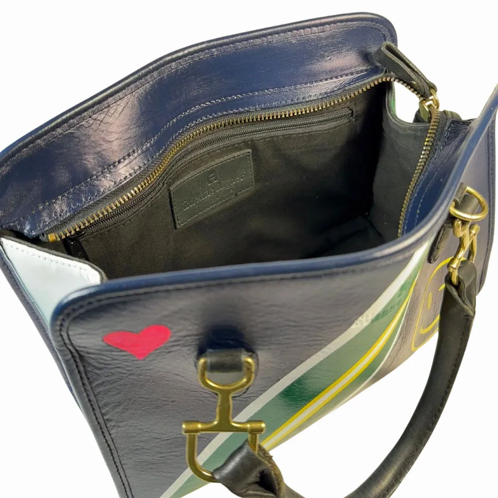 Mona Hand-Painted Leather Vintage Bag