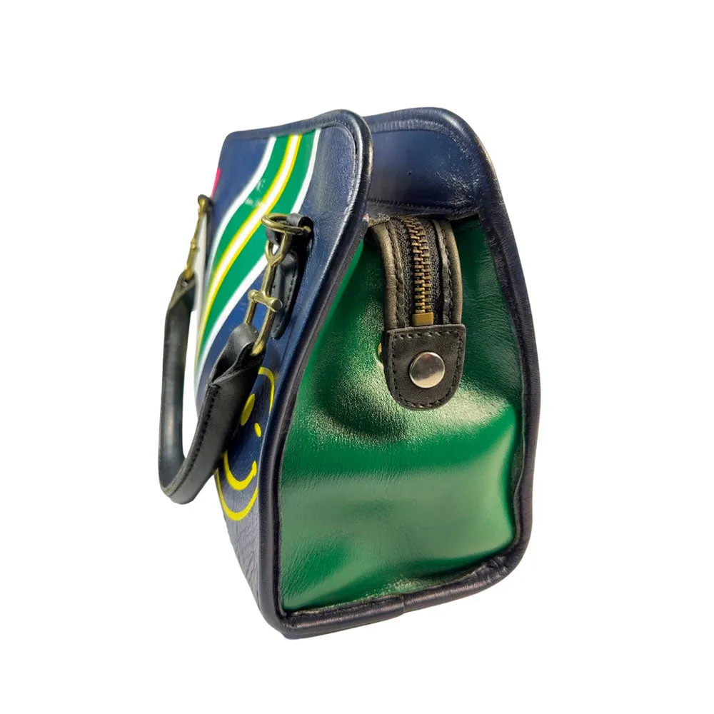 Mona Hand-Painted Leather Vintage Bag