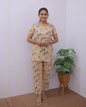 Mounisha | Zipless Feeding Pant Set
