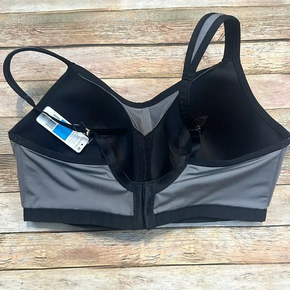 Natori Yogi Underwire Grey/Black Sports Bra Women's 40DDD