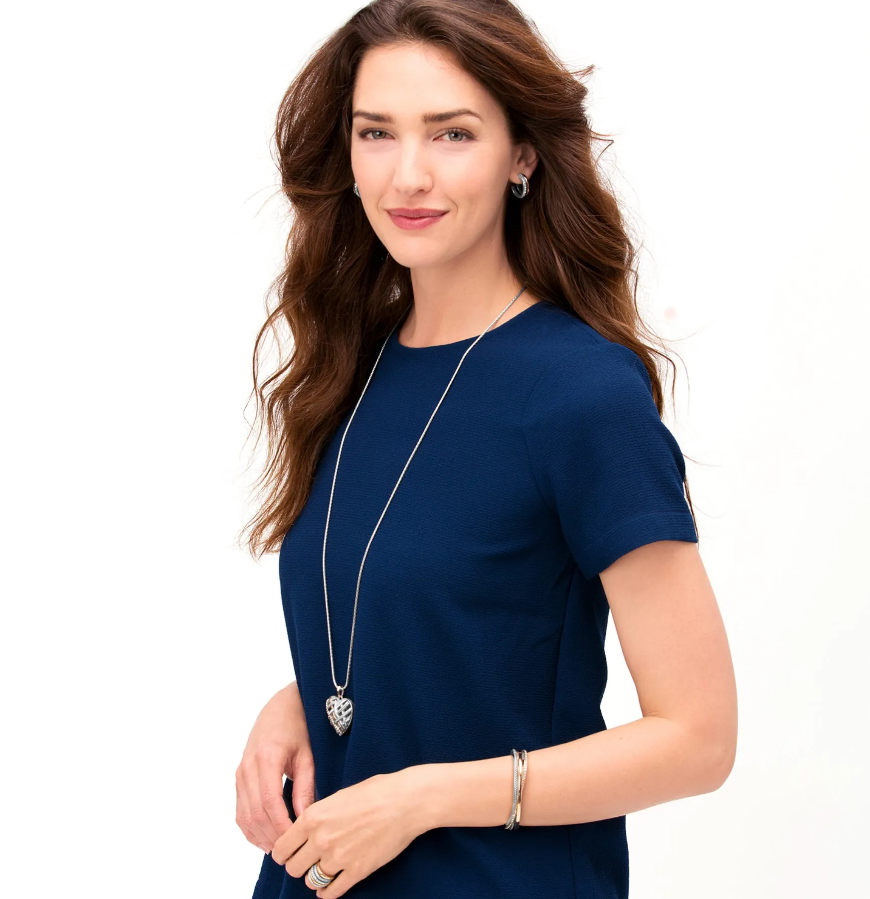 Neptune’s Rings Convertible Reversible Heart Necklace