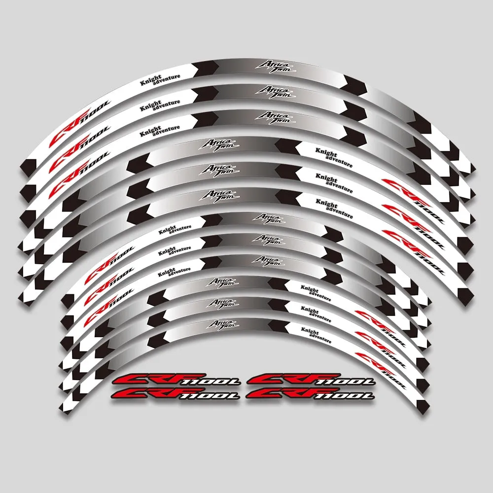 New For HONDA CRF1100L Africa Twin crf 1100 l Motorcycle Inch Inner Wheel Rim Hub Decal Decoration Waterproof Reflective Sticker