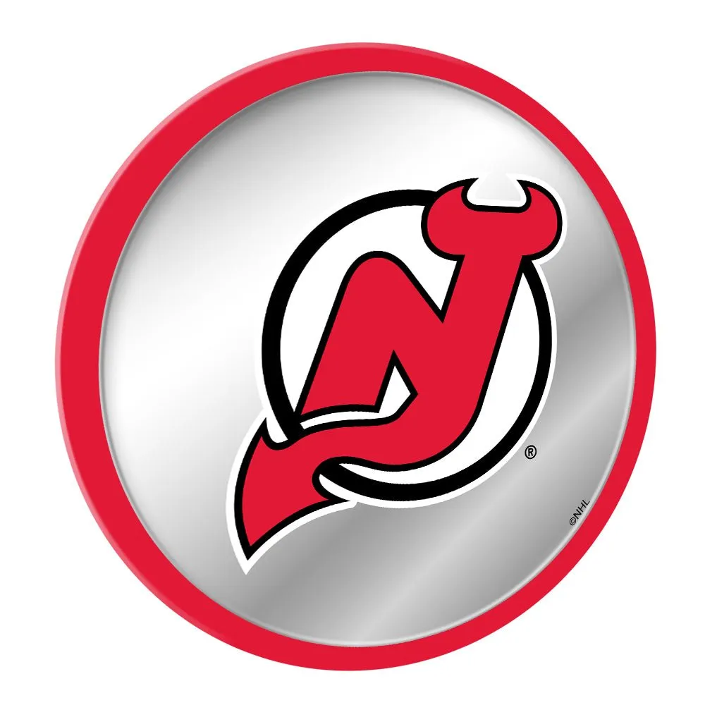 New Jersey Devils: Modern Disc Mirrored Wall Sign
