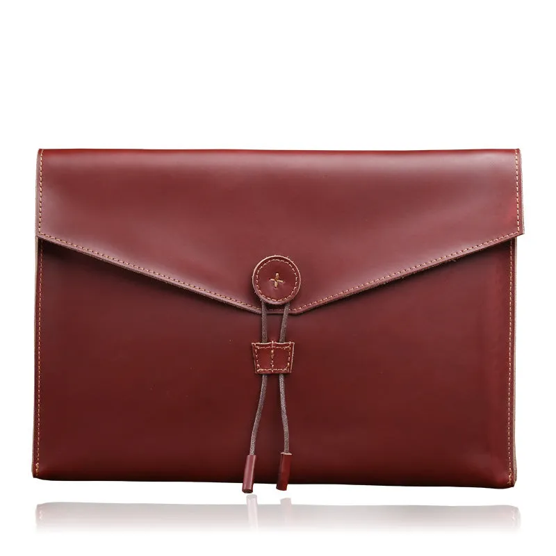 new real leather men bag men business leisure briefcase fashion retro A4 file package