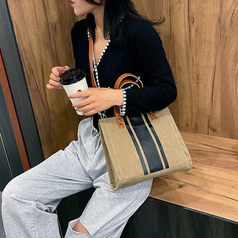 New Trendy Simple Business Briefcase, Portable Lightweight Shoulder Bag