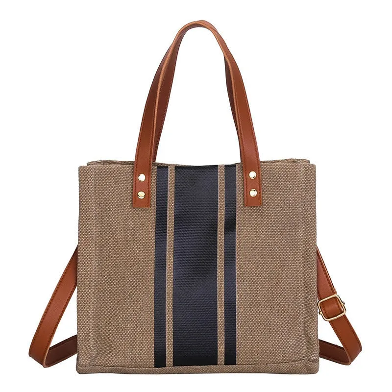 New Trendy Simple Business Briefcase, Portable Lightweight Shoulder Bag