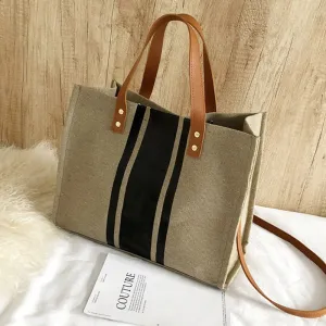 New Trendy Simple Business Briefcase, Portable Lightweight Shoulder Bag