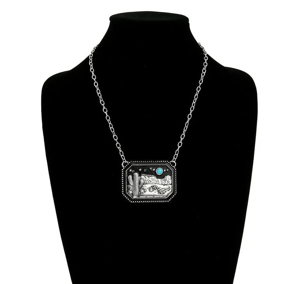 Nightime in the Desert Fashion Necklace - 20"