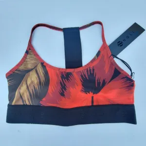 NOLI Studio Flora Leaf print Sports Yoga bra NWT Medium