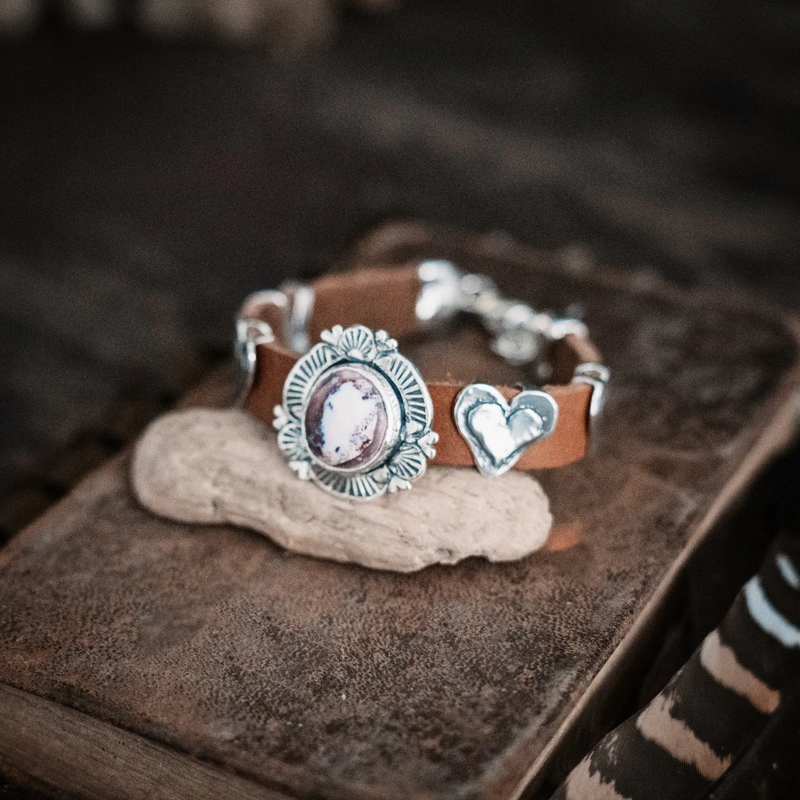 Nomad Rising Sun Cantera Opal  Bracelet