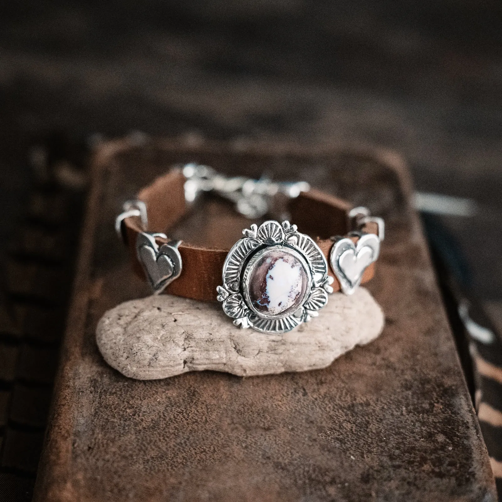Nomad Rising Sun Cantera Opal  Bracelet