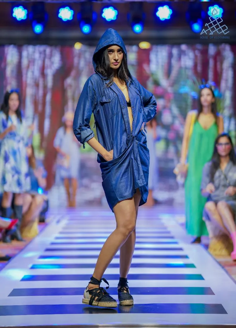 Nova Convertible Tencel Hoodie Dress