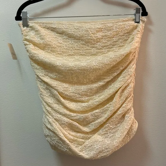 NWT Free People Ona Convertible Ruched Mini Skirt