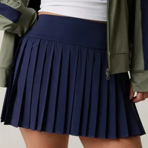NWT OFFLINE By Aerie Keep It Cool Tennis Pleated Skort Shorts Royal Navy Blue XL