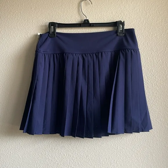 NWT OFFLINE By Aerie Keep It Cool Tennis Pleated Skort Shorts Royal Navy Blue XL