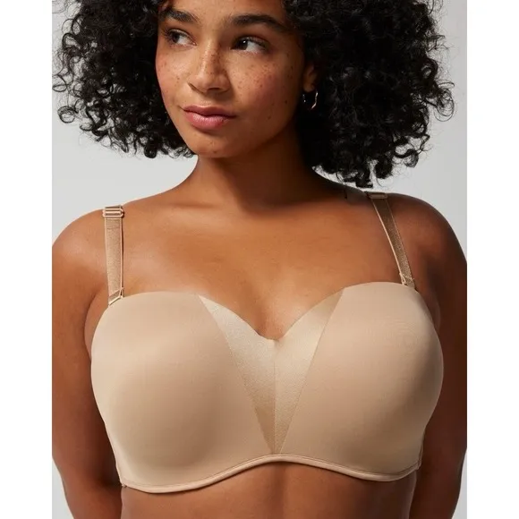 NWT Soma Stunning Starlet Strapless Bra In Soft Tan 36C Underwire Padded