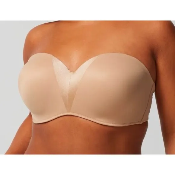 NWT Soma Stunning Starlet Strapless Bra In Soft Tan 36C Underwire Padded