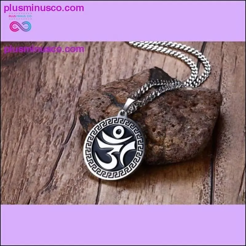 Om AUM Sanskrit Meditation Symbol Pendant Necklace ||