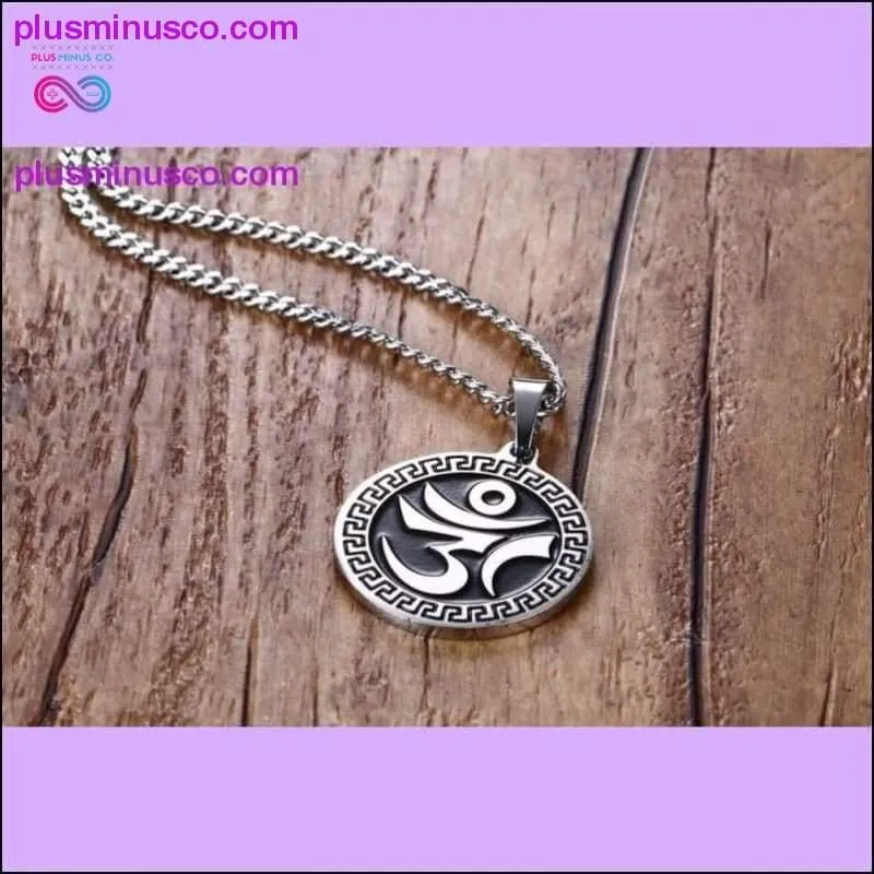 Om AUM Sanskrit Meditation Symbol Pendant Necklace ||