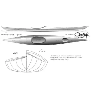 Ootek Cedar Strip Kayak Kit
