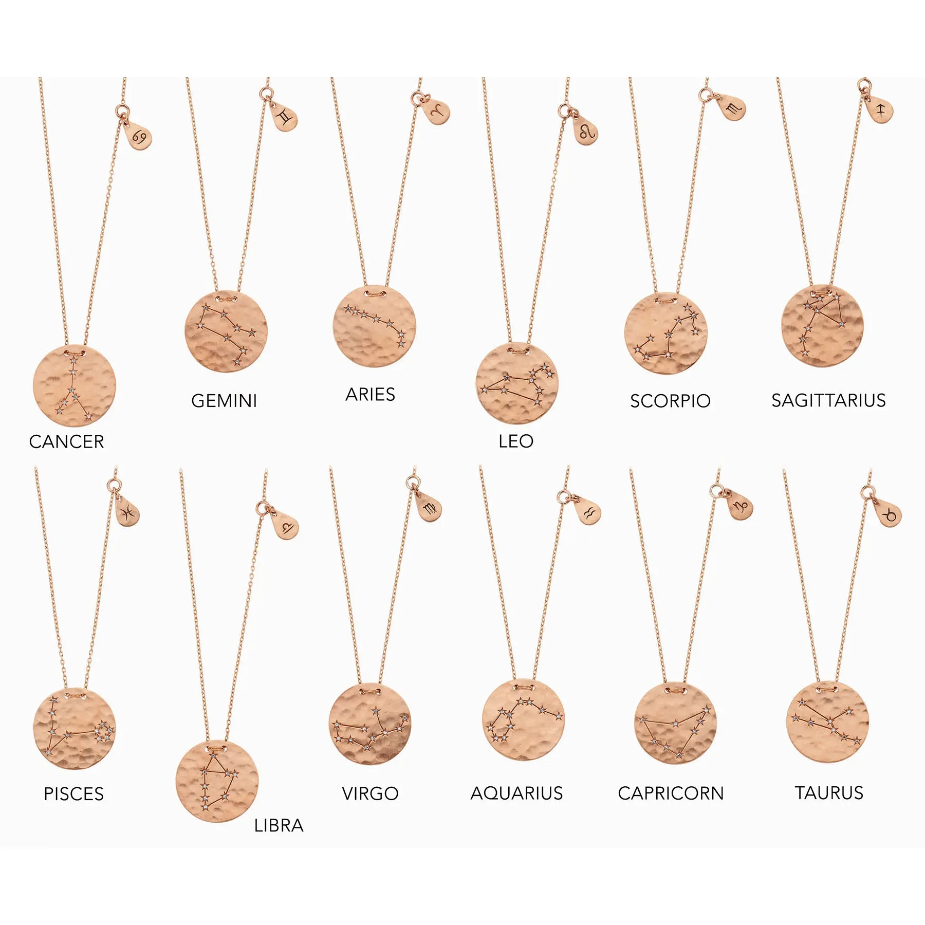 OWN Your Story Diamond Zodiac Astrological Constellation Pendant