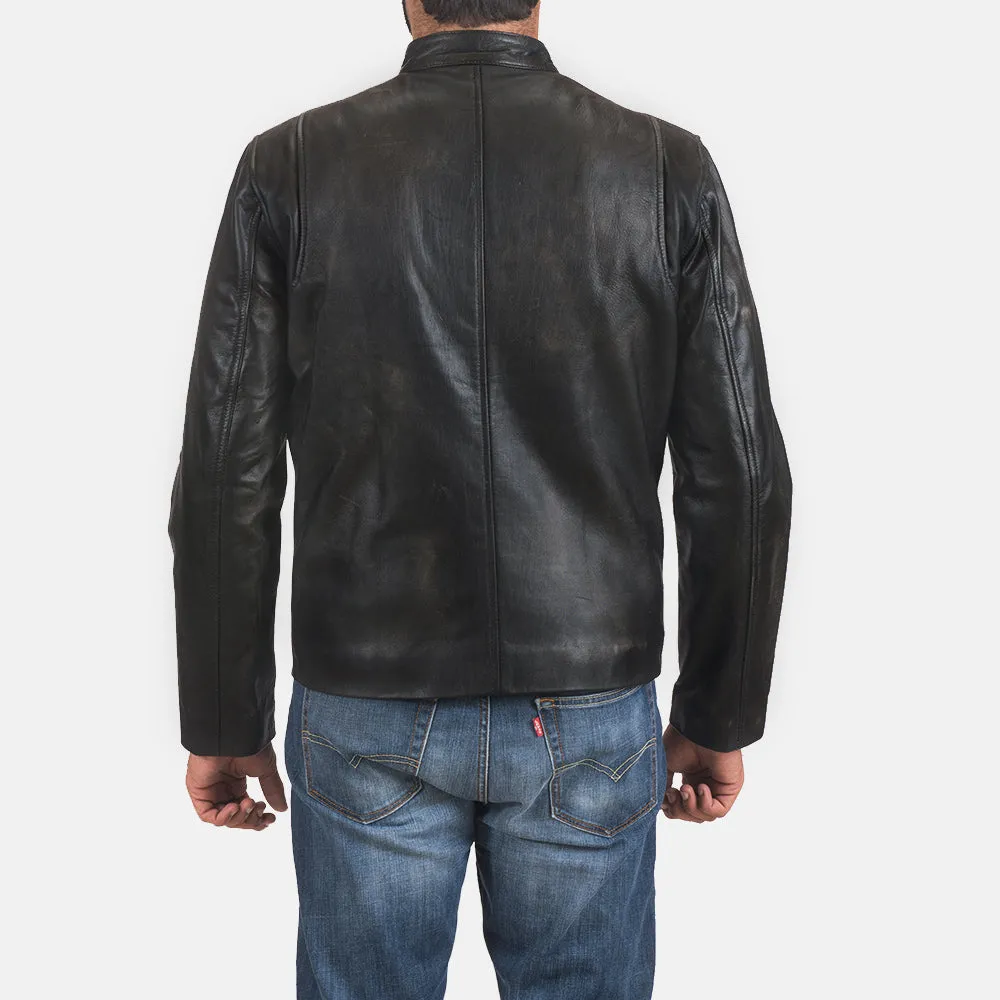Pastoral Leather Biker Jacket