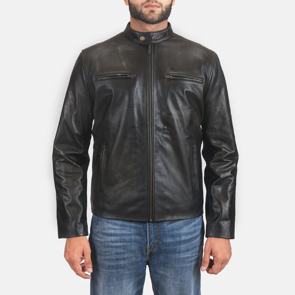 Pastoral Leather Biker Jacket