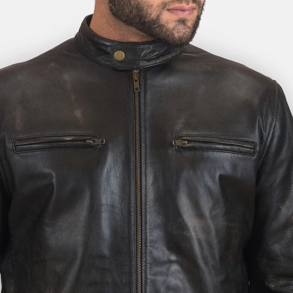 Pastoral Leather Biker Jacket
