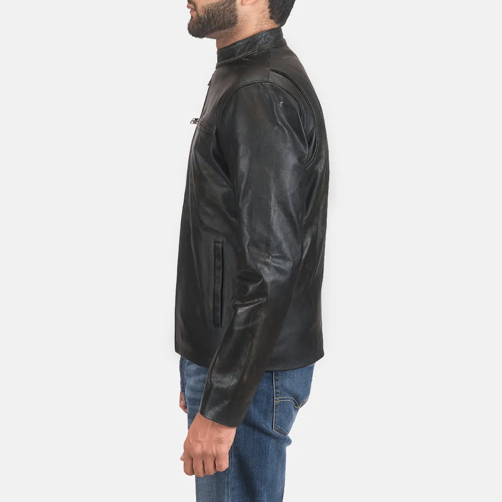 Pastoral Leather Biker Jacket