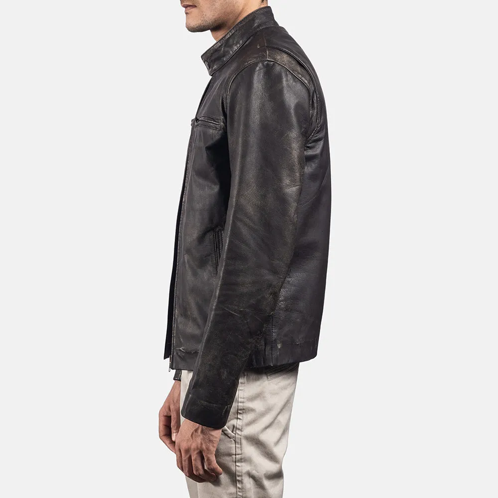 Pastoral Leather Biker Jacket