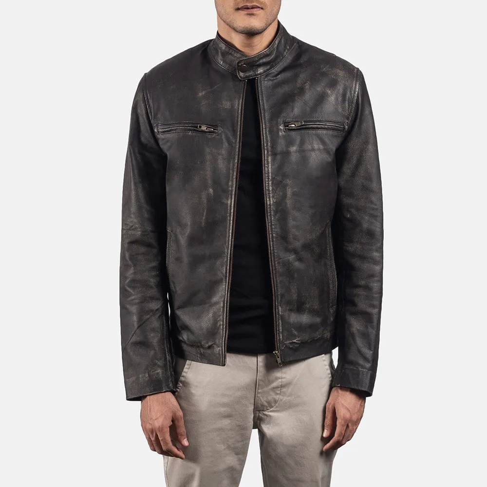 Pastoral Leather Biker Jacket