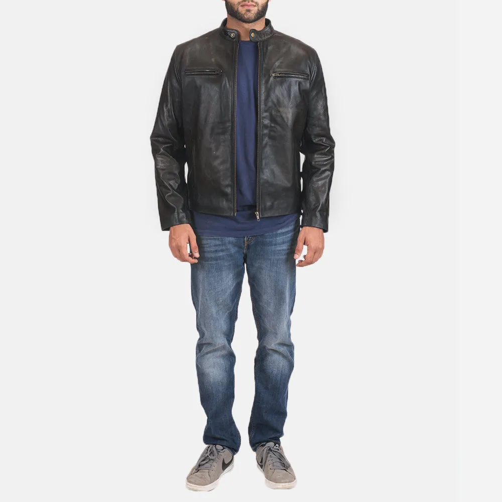 Pastoral Leather Biker Jacket