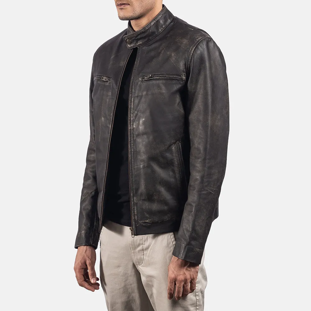 Pastoral Leather Biker Jacket