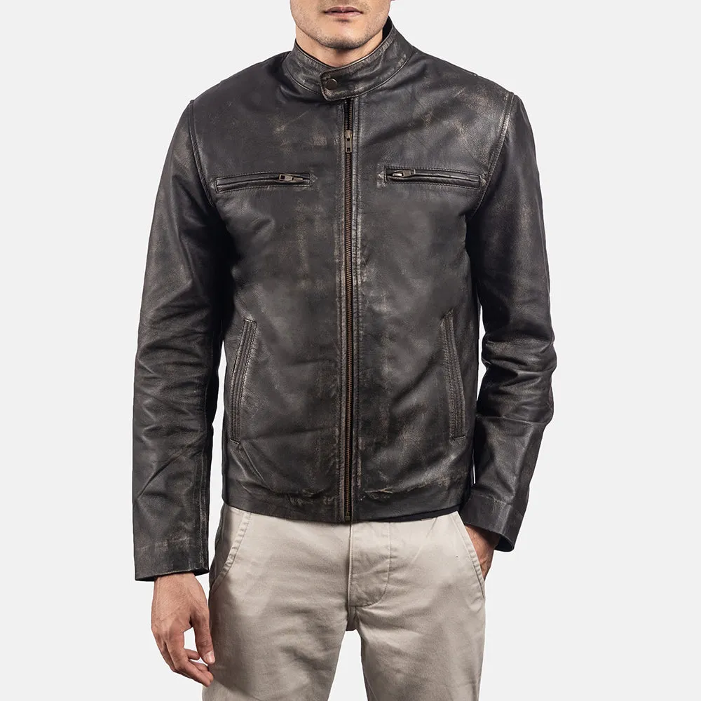 Pastoral Leather Biker Jacket