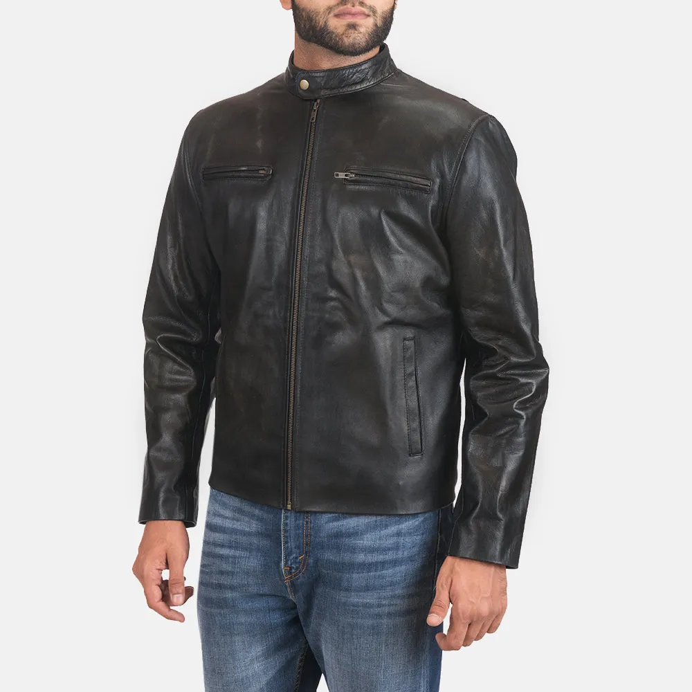 Pastoral Leather Biker Jacket
