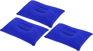 PATIKIL Inflatable Pillow, 3 Pack Ultralight Camping Travel Pillow Desk Rest Neck Support for Hiking Backpacking Office, Dark Blue