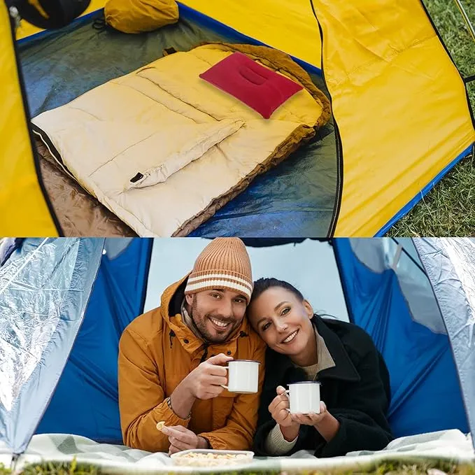 PATIKIL Inflatable Pillow, 3 Pack Ultralight Camping Travel Pillow Desk Rest Neck Support for Hiking Backpacking Office, Dark Blue
