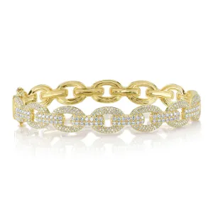 Pavé Chain Link Diamond Bangle