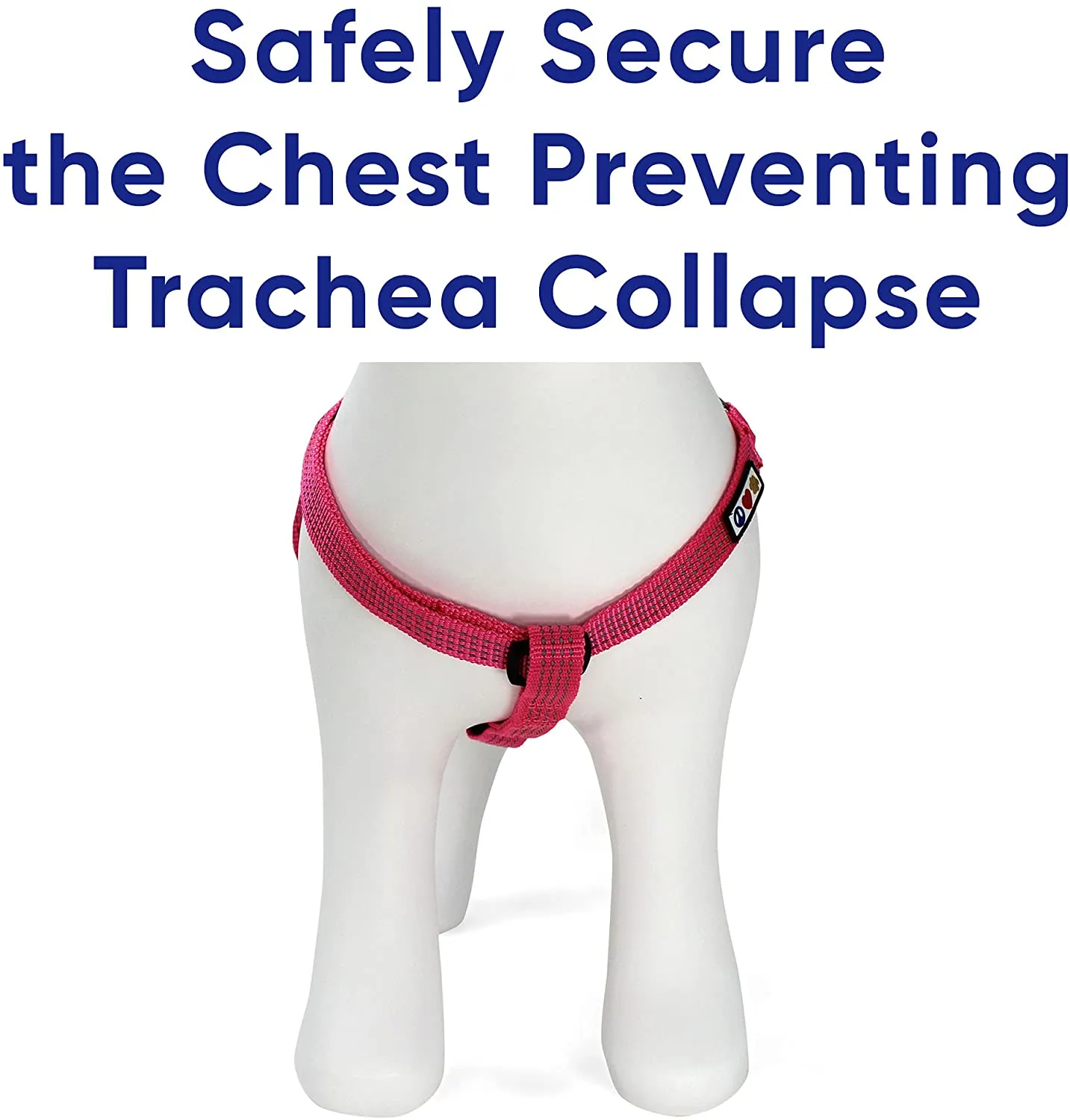Pawtitas Pet Soft Adjustable Step-in Reflective Puppy / Dog Harness Small Pink