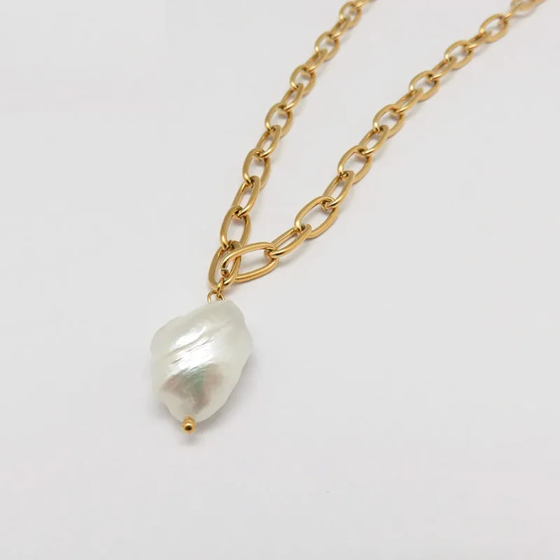 Pearl Link Chain Necklace