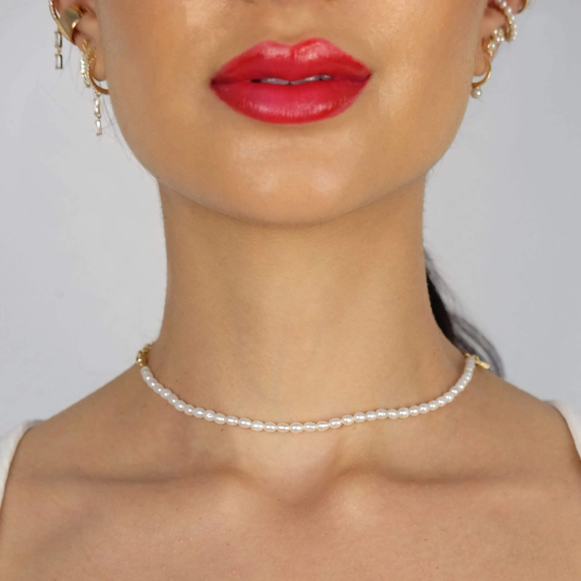 Pearl x Cuban Link Chain Necklace