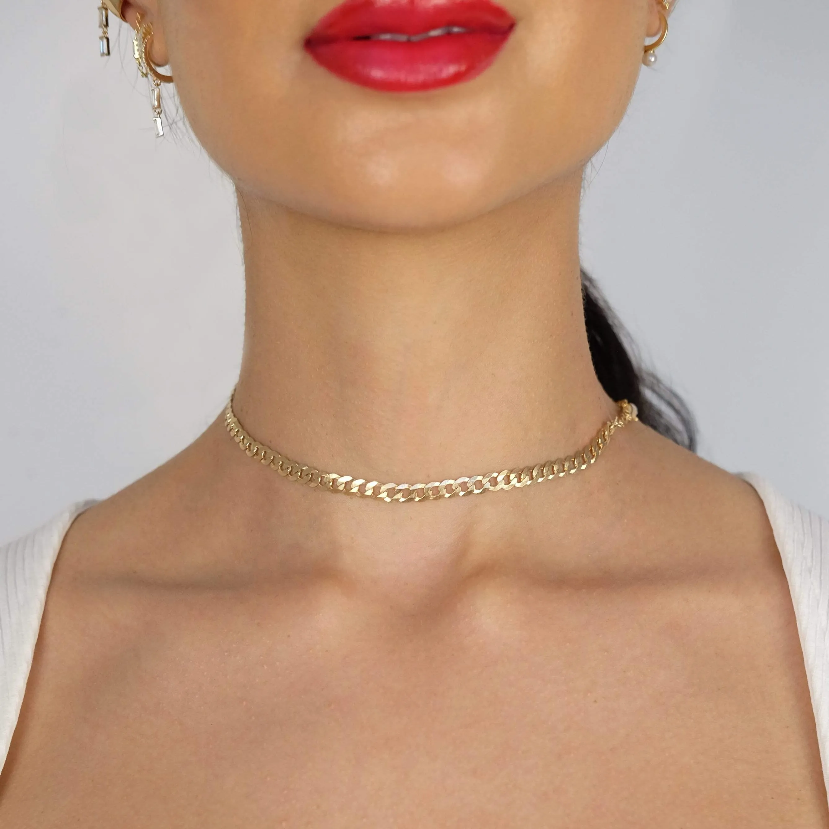 Pearl x Cuban Link Chain Necklace