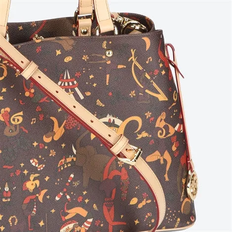 Piero Guidi Magic Circus - 14 x 9 in. Brown or Black Handbag