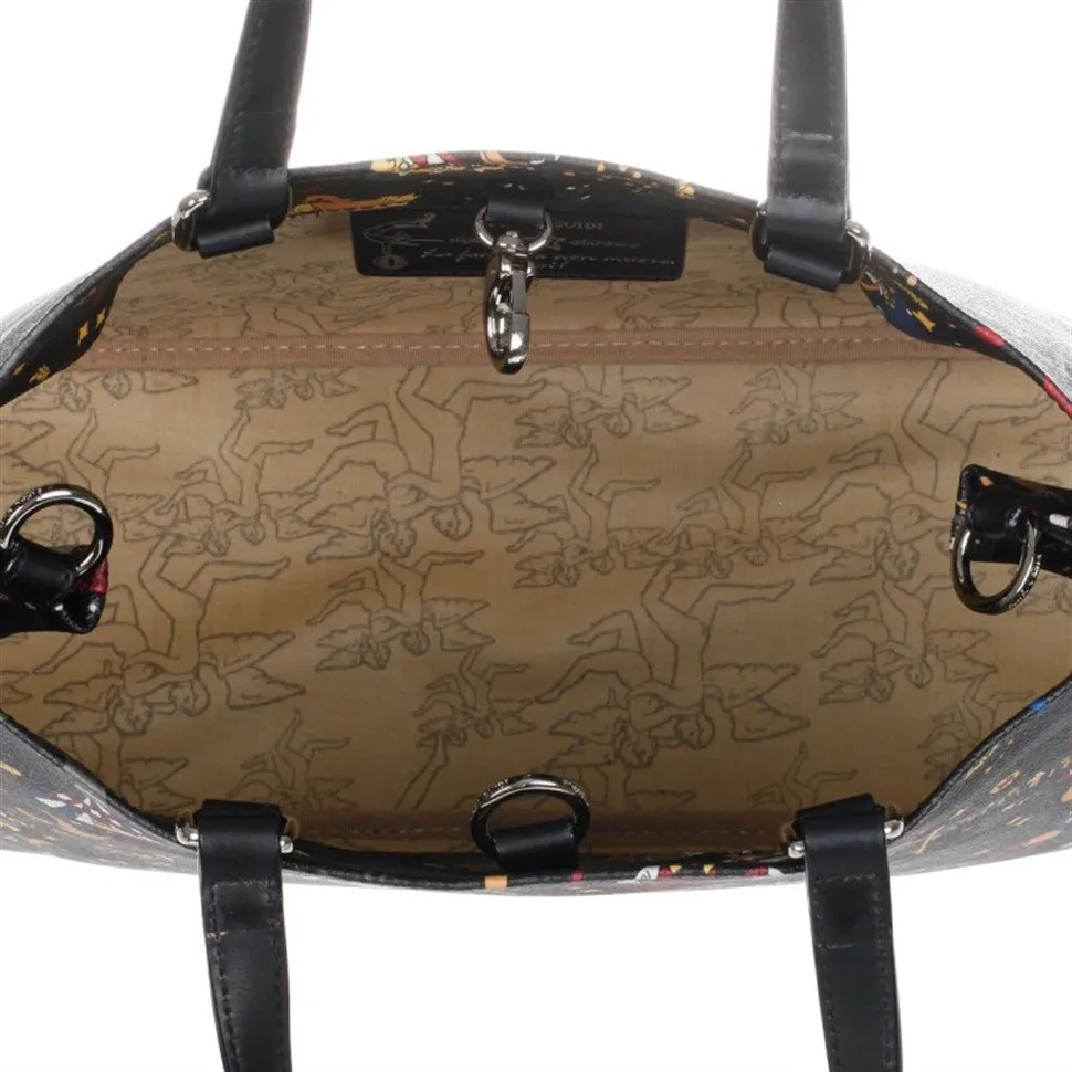 Piero Guidi Magic Circus - 14 x 9 in. Brown or Black Handbag