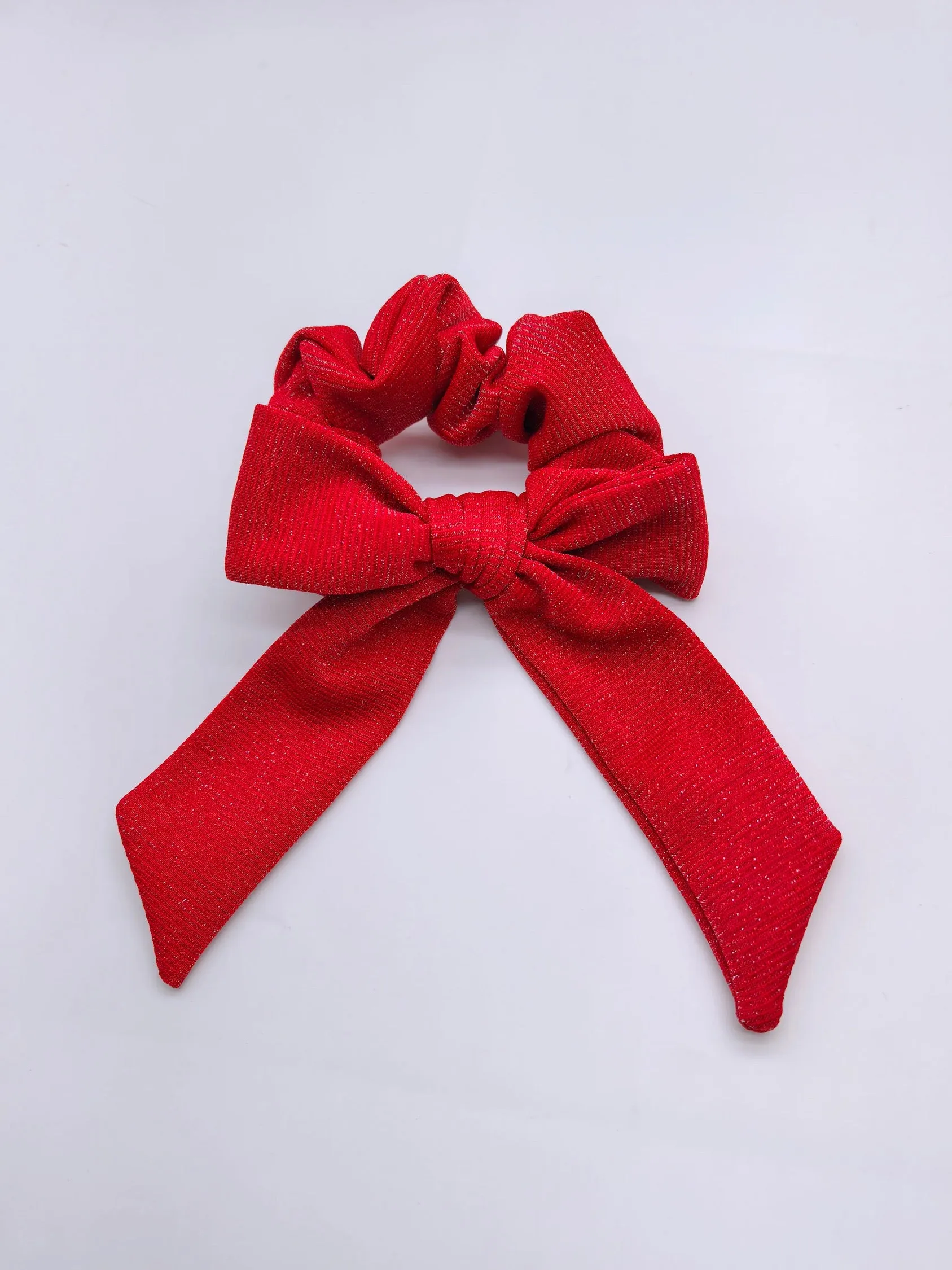 Pink and Red Solids Bow Strip and Scrunchie Collection
