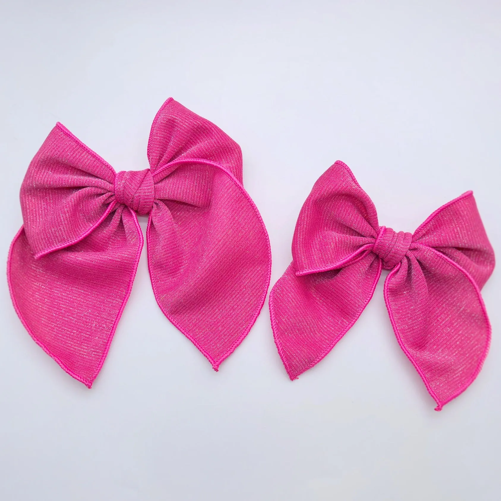 Pink and Red Solids Bow Strip and Scrunchie Collection