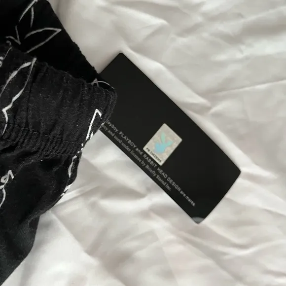 Playboy Y2K Monogram Black Bunny Lounge Pants