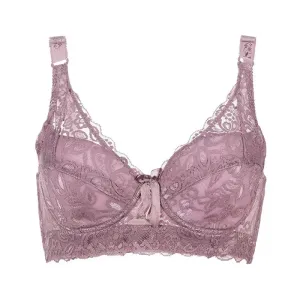 Plus Sizes Underwire Lace Wide Shoulder Straps Push Up Bras