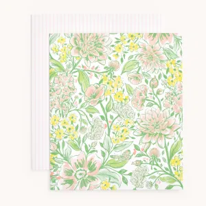 Pocket Folder Set - Butterfly Garden & Pink Pinstripe